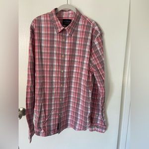 Lucky Brand Men’s Long Sleeve Button Down, Large